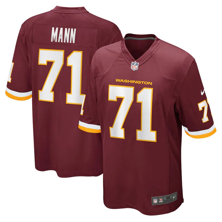 Men Washington Redskins 71 Charles Mann Nike Burgundy Retired Player NFL Jersey